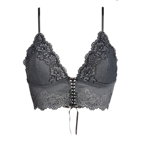 Free People Caroline Bralette Black NEW SEALED PKG - Picture 7 of 7